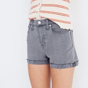 NWT Madewell High Waisted Denim Shorts in Crowley Wash Size 23